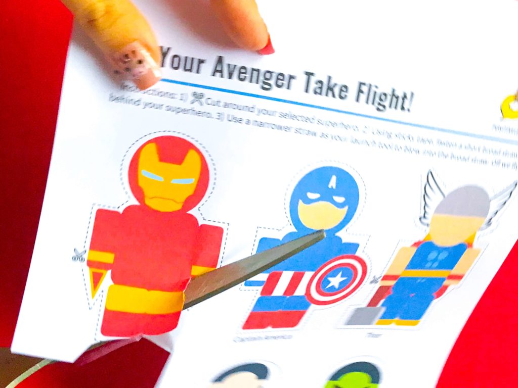 Superhero DIY Craft Cutting