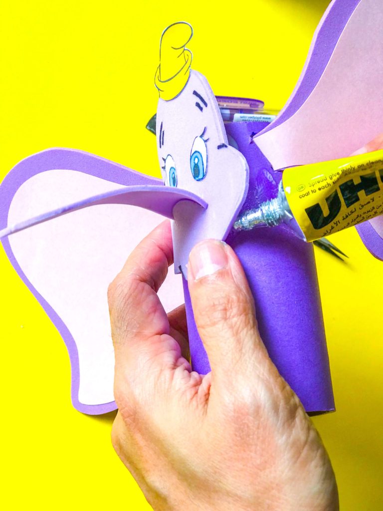 Dumbo DIY Craft Gluing
