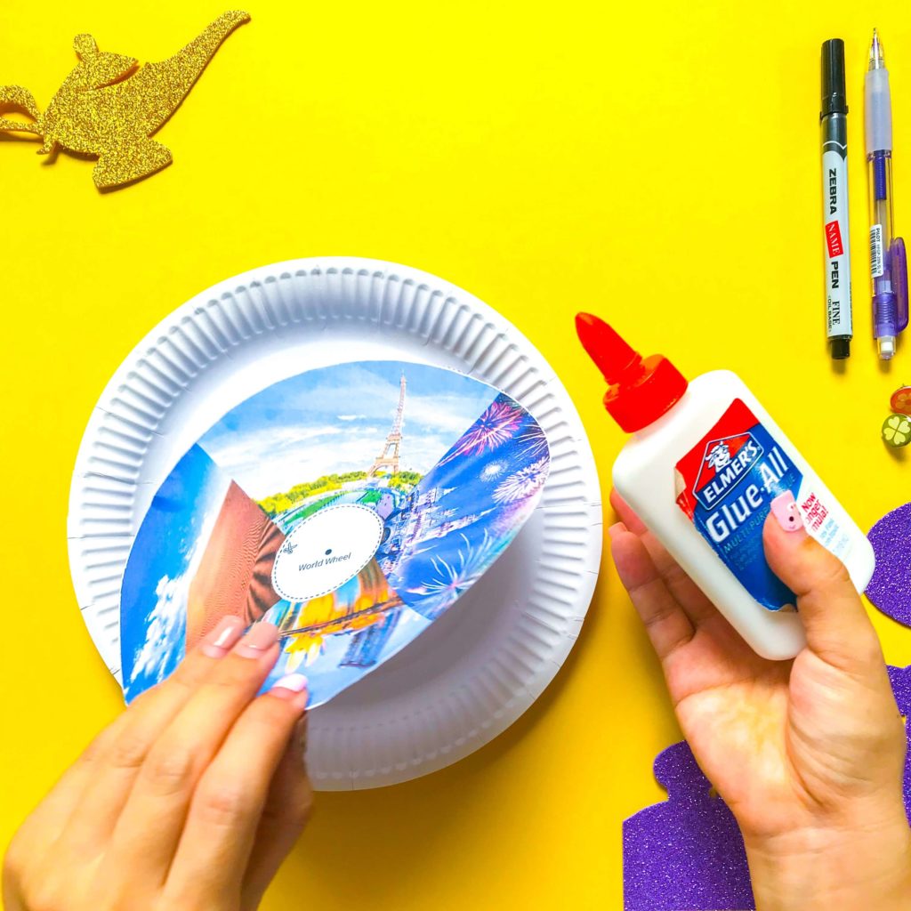 Aladdin DIY Craft - Gluing