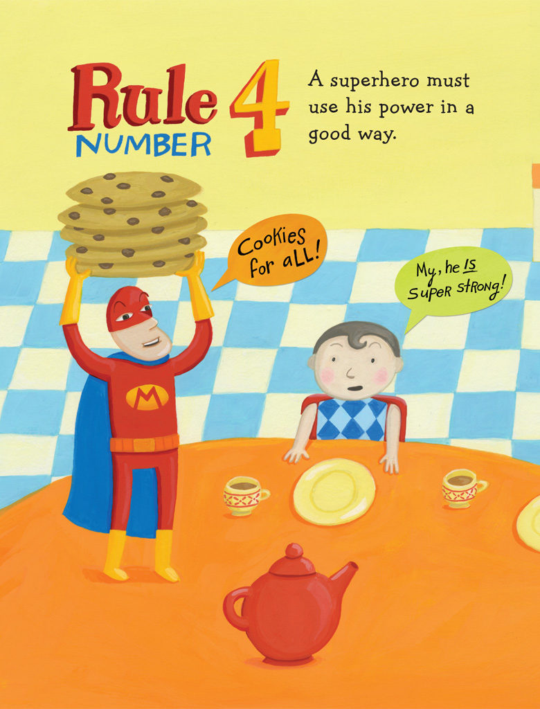 Books about Superheroes - Ten Rules of Being a Superhero by Deb Pilutti Page