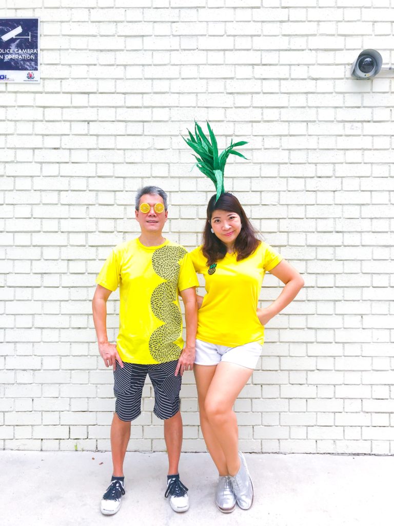 DIY Halloween Couple Costumes - Pineapple and Lemon