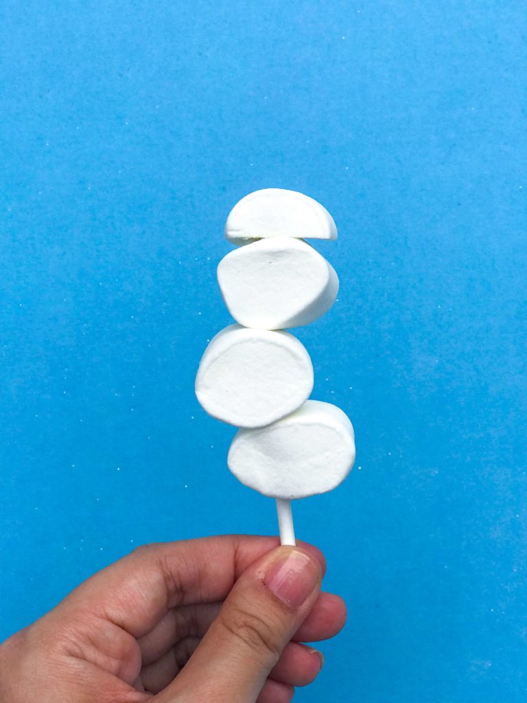DIY Olaf Marshmallow Snowman
