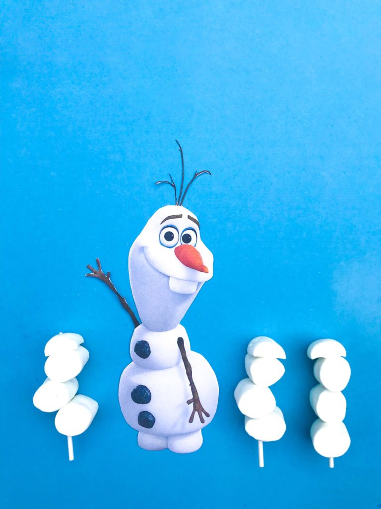 DIY Olaf Marshmallow Snowman