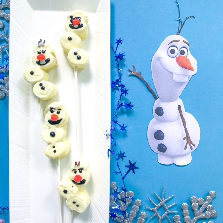 DIY Olaf Marshmallow Snowman